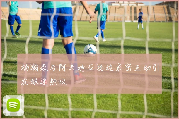 杨瀚森与阿夫迪亚场边亲密互动引发球迷热议